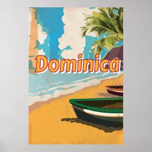 Dominica Beach semester Poster