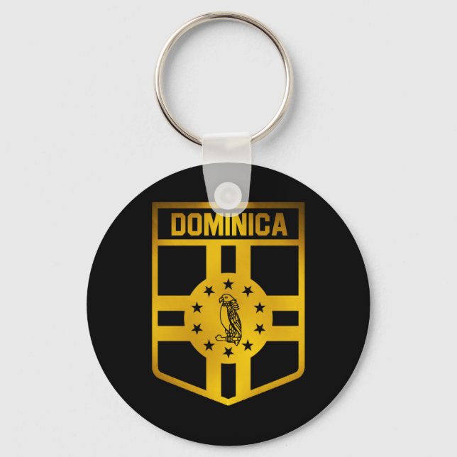 Dominica Emblem Nyckelring (Framsida)