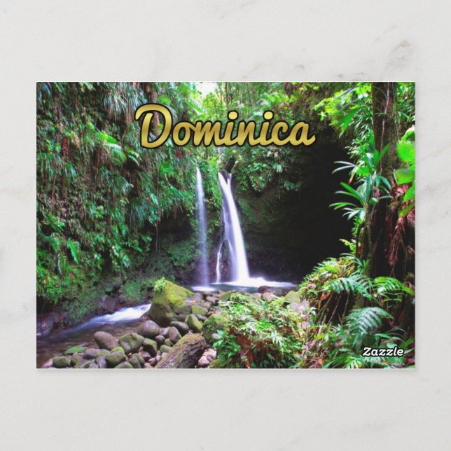 Dominica Emerald Bassäng Vykort (Baksida)