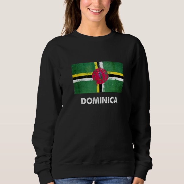 Dominica Flag  Dominican  2 T Shirt (Framsida)