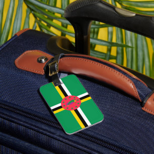 Dominica flagga bagagebricka