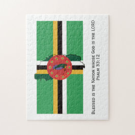 DOMINICA FLAGGA | Blad nation | Dominikanska Pussel