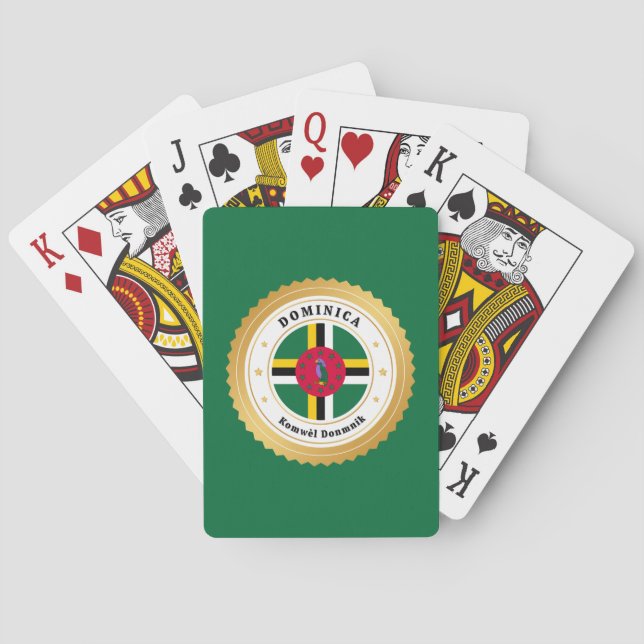 Dominica Flagga Casinokort (Baksidan)