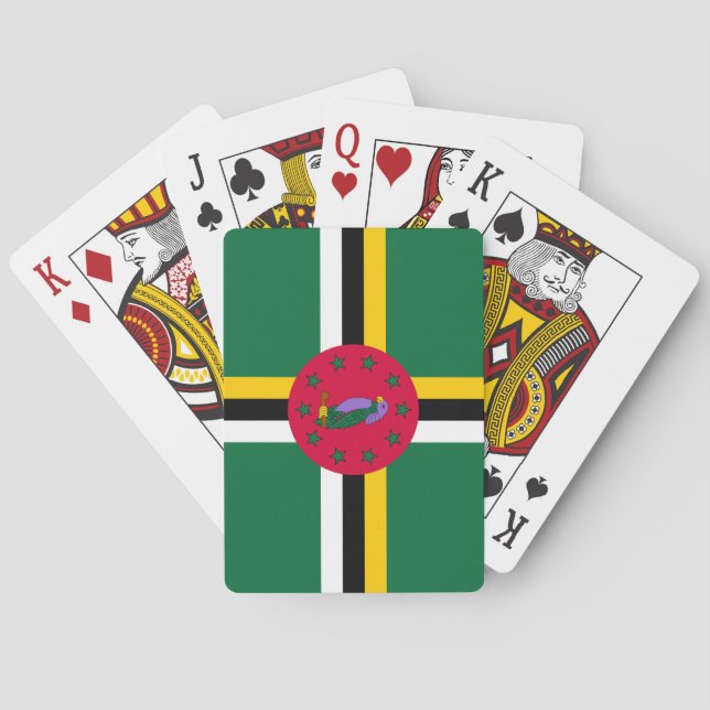 Dominica Flagga Casinokort (Baksidan)