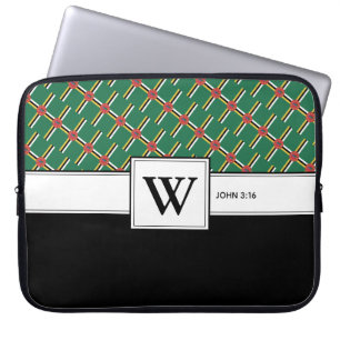 DOMINICA FLAGGA Christian Scripture bärbar dator M Laptop Fodral