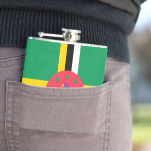 Dominica flagga fickplunta