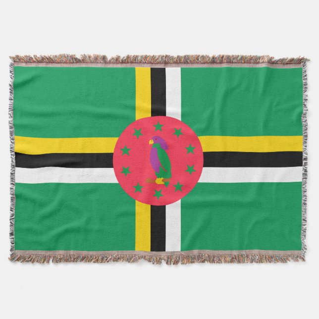 Dominica flagga filt (Framsidan)