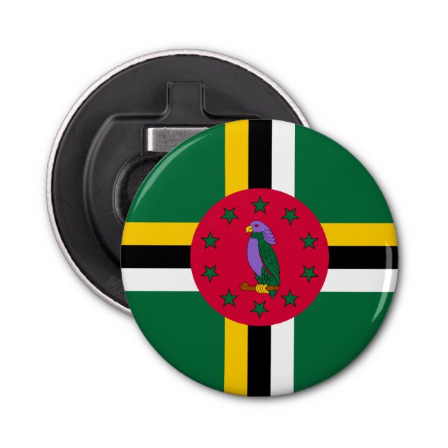 Dominica Flagga Flasköppnare (Framsidan)