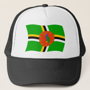 Dominica Flagga Hatt Truckerkeps