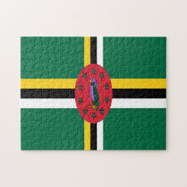 Dominica Flagga Jigszle Puzzle Pussel