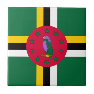 Dominica Flagga Kakelplatta