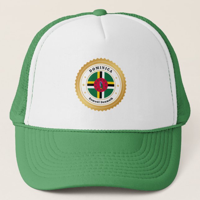 Dominica Flagga Keps (Framsida)