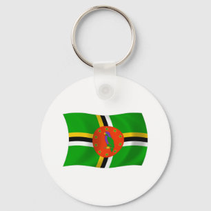 Dominica Flagga Keychain Nyckelring