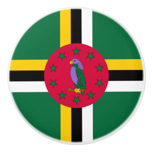 Dominica flagga knopp