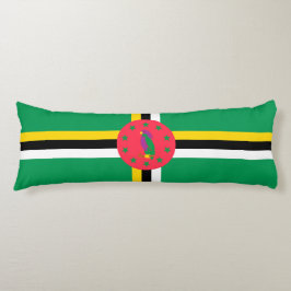 Dominica flagga kroppskudde