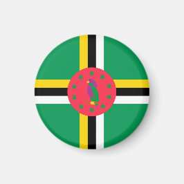 Dominica flagga magnet