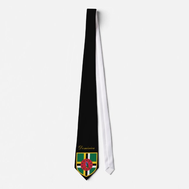 Dominica Flagga Neck Tie Slips (Framsida)