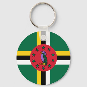 Dominica Flagga Nyckelring