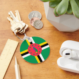 Dominica flagga nyckelring