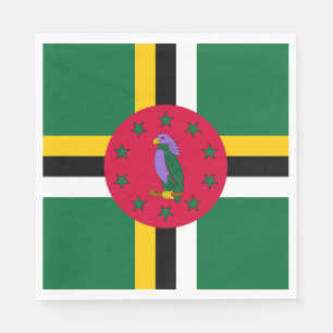 Dominica Flagga Pappersservett