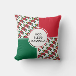 DOMINICA Flagga Patriotic VÄLSIGNA DIG Kudde