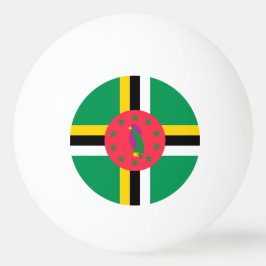 Dominica flagga pingisboll