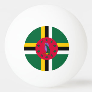 Dominica flagga pingisboll