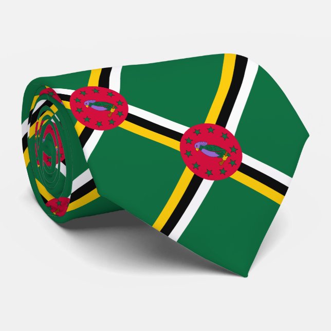 Dominica flagga slips (Rullad)