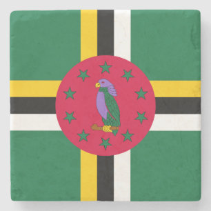 Dominica flagga stenunderlägg