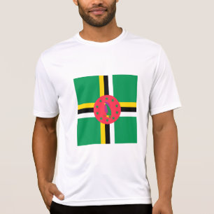 Dominica flagga t shirt