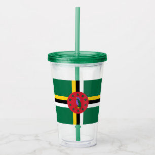 Dominica flagga take away mugg