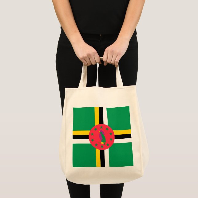 Dominica flagga tygkasse (Framsida (produkt))