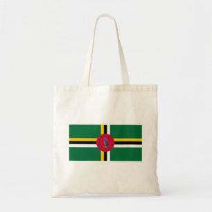 Dominica flagga tygkasse