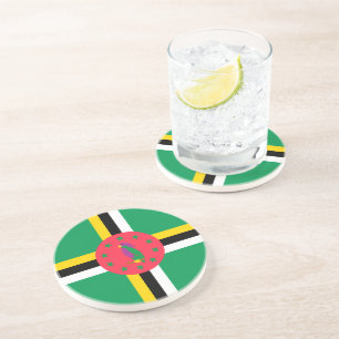 Dominica flagga underlägg