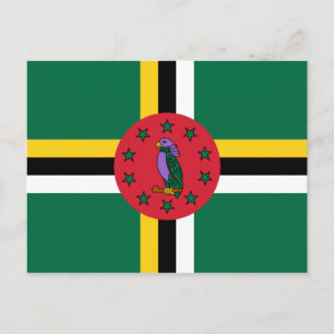 Dominica Flagga Vykort