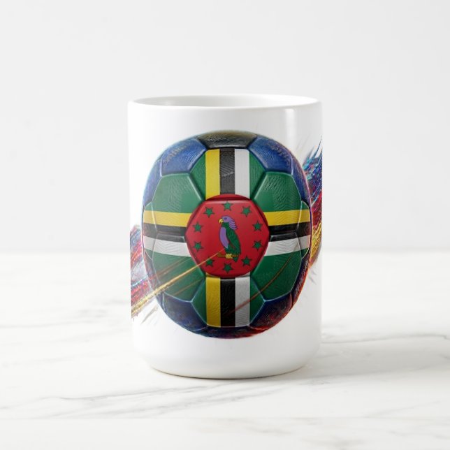 Dominica Fotboll | Färdig för arenan | Supporterpr Kaffemugg (Center)