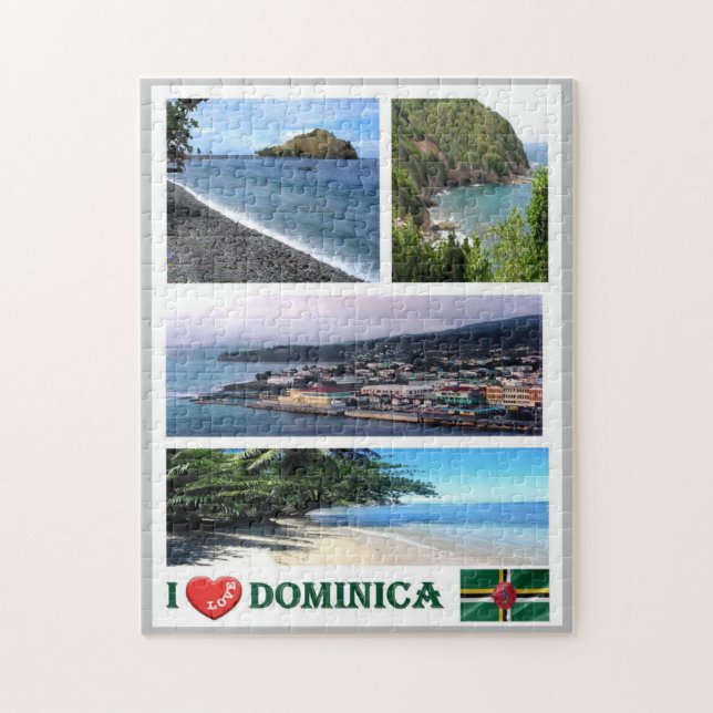 Dominica - I Kärlek - Pussel (Vertikal)