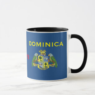 Dominica - klassikerflagga & vapensköldmugg mugg