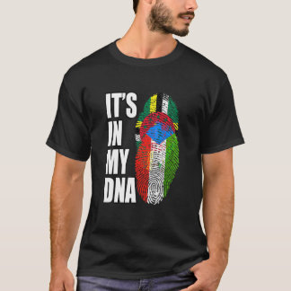 Dominica och Ekvatorialguinea Mix DNA Flagga Herit T Shirt