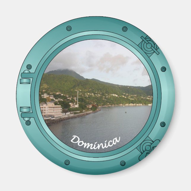 Dominica Porthole Magnet (Framsidan)