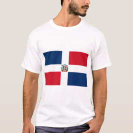 Dominica Republic Flagga T Shirt