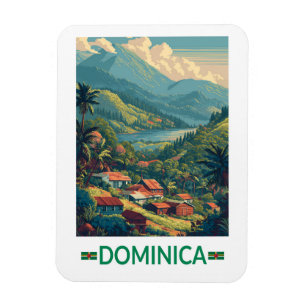Dominica Resa Konst Vintage Magnet