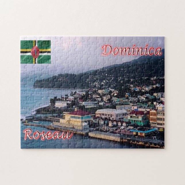 Dominica - Roseau - Pussel (Horisontell)