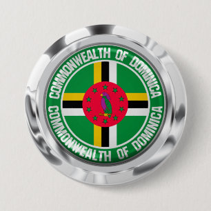 Dominica Round Emblem Knapp