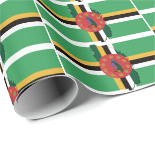 DOMINICA   Sisserou Parrot   DOMINICAN Flagga Presentpapper