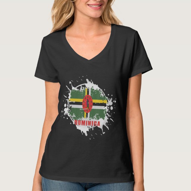 Dominica Stänk T Shirt (Framsida)