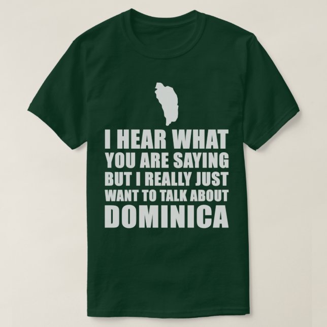 Dominica Travel Gift Idea T Shirt (Design framsida)
