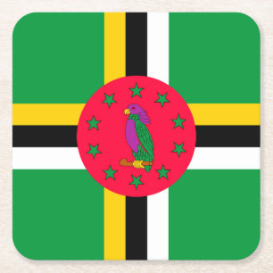 Dominica Underlägg Papper Kvadrat