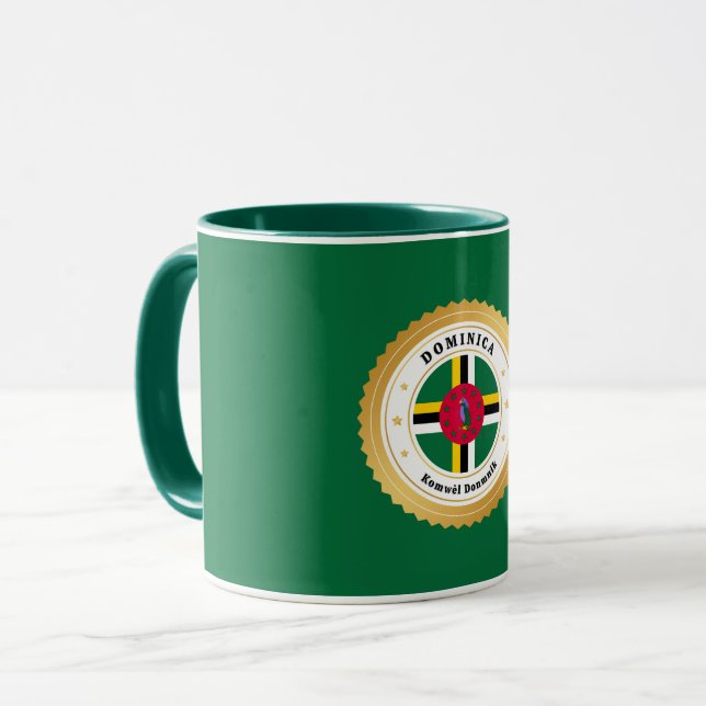 Dominicaflagga Mugg (Framsida vänster)