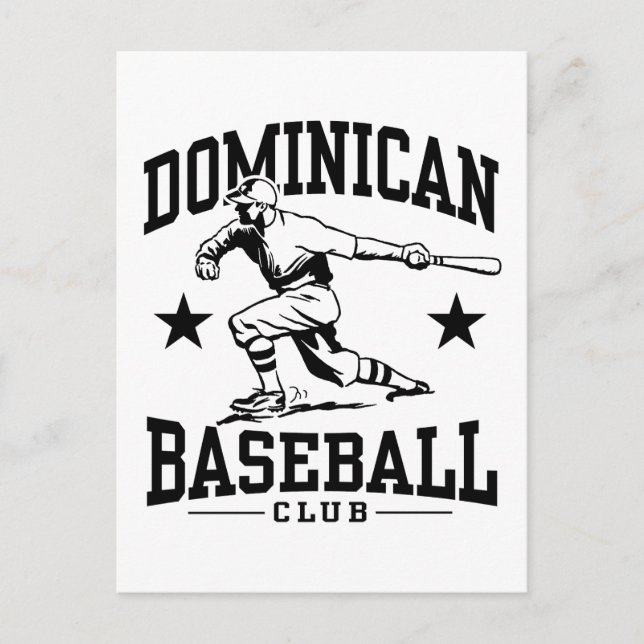 Dominican Baseball Vykort (Framsida)